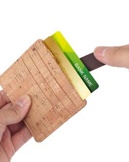 Rainbow Cork Card Holder Natural Cork Card Case-4