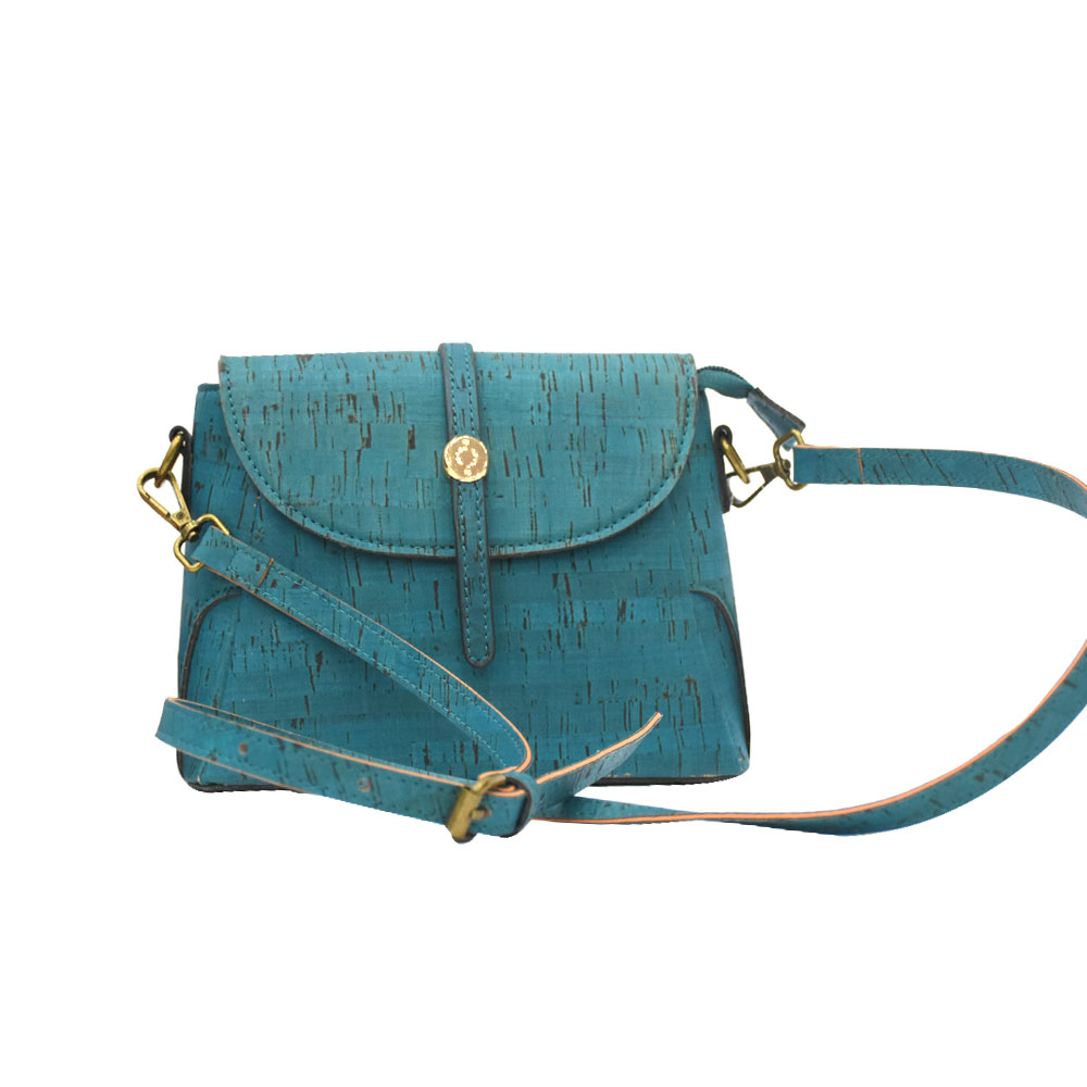 Зеленая пробковая сумка из натуральных веганских модных сумок-2