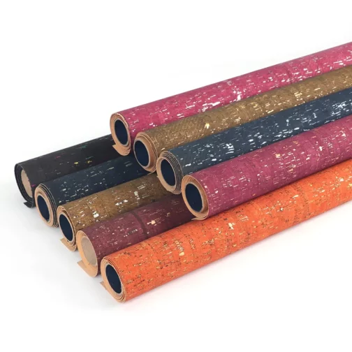 rainbow cork fabric
