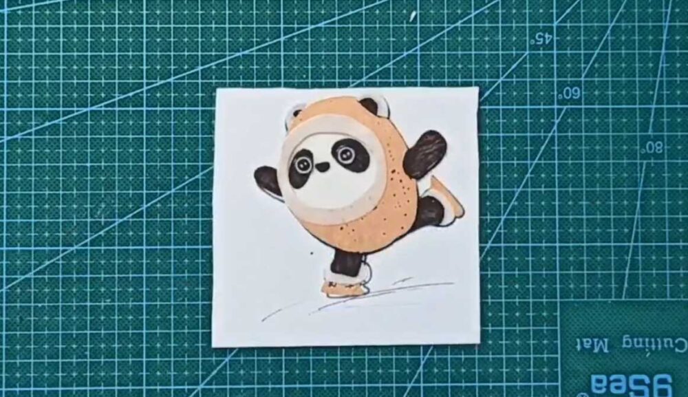 How To Make A Bing Dwen Dwen Cork Painting Version HZCORK