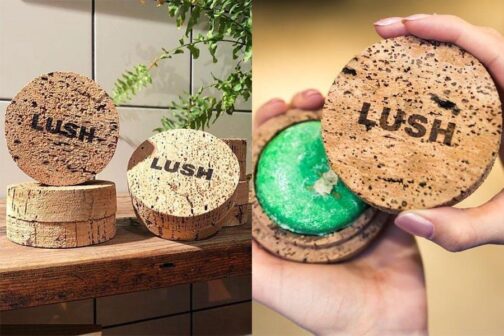 lush cork packaging